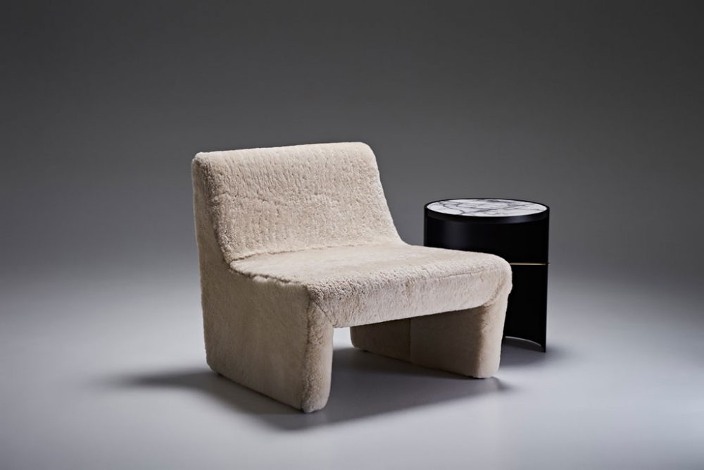 Stamp Side Table and Reeno Chair